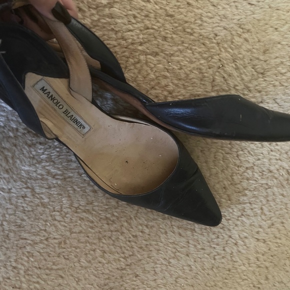 Vintage Manolo bhlanik 90s kitten heels - Picture 1 of 4